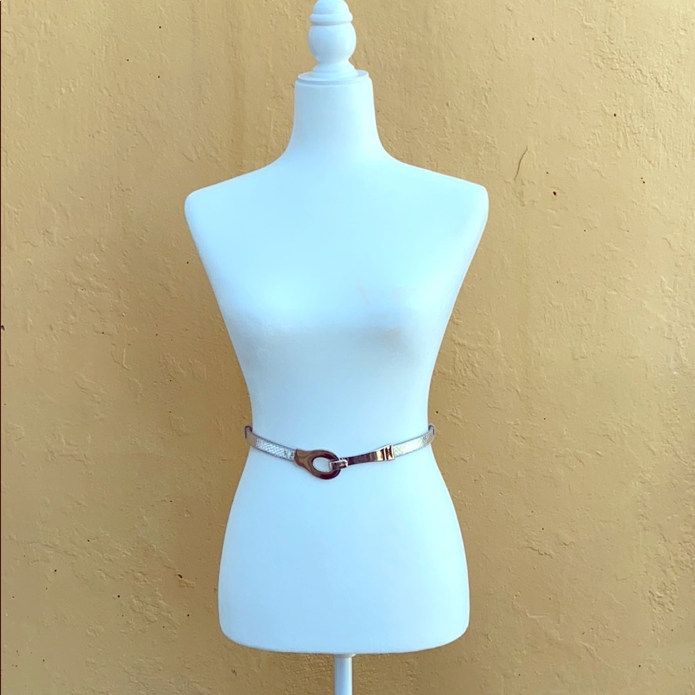 Vintage Silver Disco Belt